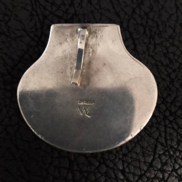 Native American Southwest Vintage Signed Pendant-Vase w/feather*-Gorgeous piece - Picture 3 of 4